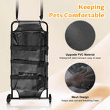 Pet Transport Large Dog Stretcher Max Loading 250lbs Stretcher with Noiseless Wheels, 45 x 22 Inch Animal Carry Stretcher for Emergency Use
