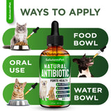 Natural Antibiotics for Dogs to Help with Allergies and UTIs | Kennel Cough Medicine for Dogs | Cat Antibiotics for Infection | Herbal Supplement is Excellent for All Breeds and Ages | 2 oz
