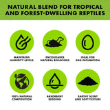 Zilla Pet Reptile Terrarium Substrate Bedding, Jungle Mix, for Frogs, Rainforest Geckos, Toads and Snakes, 8 Quart