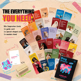 HEELAY Dog Moments Daily Connection Cards for Dog Owners, 50 Interactive Bonding Activities and Reflection Prompts, Includes Wooden Display Stand, Meaningful Gift for Dog Moms, Dog Dads and Pet Lovers
