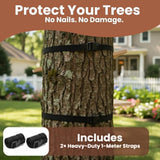 FAUBIC Large Wooden Squirrel House & Squirrel Box for Outside – DIY Nesting Box Kit with Predator Guard, Easy Assembly Weatherproof Animal Shelter, Tree-Friendly Straps & Backyard Wildlife Habitat