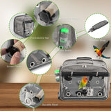 Suertree Bird Carrier Airline Approved, Bird Travel Cage with Indestructible Stainless Steel Mesh, Bird Travel Bag Lightweight and Portable with Water Bottle and Bowl