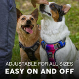 Embark Adventure Dog Harness for Small, Medium & Large Dogs – No Pull, Reflective Trim, Heavy Duty Oxford, 2 Leash Clips, Gel-Lined Handle, Soft Padded