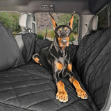4Knines Back Seat Extender for Dogs Hard Bottom w/EZ Door Guard Black XL
