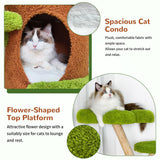 Wisfor Modern Cat Tree Tower: 58Inch Tall Cats Tree for Large Cats with Multi Condos - Indoor Wooden Kitty Tree House Sturdy with Scratching Post