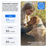 Tractive XL Smart Dog GPS Tracker | Live Pet Tracker with Virtual Fence | Vital Signs Monitoring of Heart & Respiratory Rate | Up to 1-Month Battery Life | Dog Collar Attachment (Green)