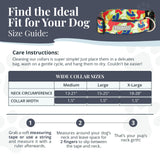 Lucky Love Dog Wide Dog Collar - Adjustable, Durable, Soft Webbing, & Comfortable 1.5 inch Wide Collar for Dogs Male and Female with Strong Buckle - Oscar, Medium