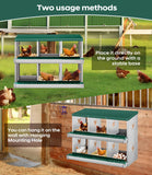 Garvee Chicken Nesting Box, 6 Compartment Metal Nesting Box,Wall Mount Chicken Nesting Boxes for Laying Eggs,Easy Egg Collection,6 Room Nest Boxes for Chickens