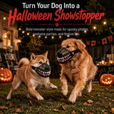 HXYDGQ Scary Dog Costume Muzzle (Style B, 22CM（8.7in） Mouth Girth)