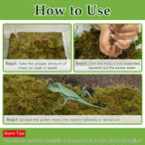 Halatool 9OZ Natural Sphagnum Moss for Reptiles- 14QT Green Moss for Terrarium Plants Long Fiber Reptile Moss for Leopard Gecko Snake Hamsters Tortoises Frogs Lizards Salamanders