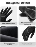FitsT4 Sports Kids Horse Riding Gloves Girls Boys Equestrian Horseback Riding Gloves Mesh for Youth Children Touchscreen Black S