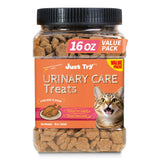 Just Try 16 OZ Cat Treats Urinary Tract Bites - Cranberry & D Mannose Formula for Bladder Health - Chicken Flavored Prevent UTI & Promote Urinary Comfort