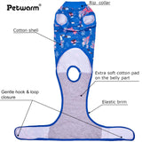 PetWarm Dog Bodysuit, Recovery Suit for Dogs, Underwater World, Blue, XS