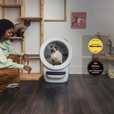 Whisker Litter-Robot 4 with Step & Fence, Black - Automatic