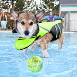 Mklhgty Dog Life Jacket, Reflective Dog Life Vest with Removable Neck Float & High Buoyancy for Swimming and Boating, Ripstop Pet Safety Swimsuit Rescue Handle for Small Medium Large Dogs