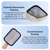 AOJEE 4PCS Electrostatic Pet Hair Removal Gloves Brush, 6.7x5.1 Reusable Static Remover for Cat Dog Hair, Grooming Glove for Couch, Furniture, Carpet, Car Seat, Fast Animal Fur Removal Mitt Tool