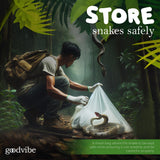 goodvibe Snake Grabber Tool Kit – 6 Piece Set 47" Tool Heavy Duty Snake Tongs Long Grabber Hook Gloves Flashlight & Waterproof Bag Snake Handling Tools with Long Grabber for Snake Catching