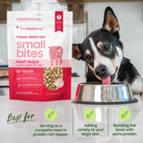 smallbatch Freeze Dried Raw Dog Food, Grass-Fed Beef Small Bites 7 oz