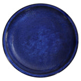 Sunnydaze Ceramic Bird Bath for Outside - 16" H - UV- and Frost-Resistant - Pedestal Bird Bath - Blue Glazed Bowl - Blue Glaze Finish