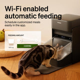 PETLIBRO RFID Automatic Cat Feeder, Collar Sensor for Personalized Meals, Cats Recognition, Diet Tracking and Anti-Stealing for Multi-Pets Homes and Different Diets, Wi-Fi Programmable Food Dispenser