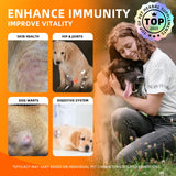 Turkey Tail Mushroom Liquid for Dogs 3000mg - Highly Concentrated Formula Support for Itch, Wart, Lumps Lipoma - Mushroom Extract Blended with Turmeric, 2B Probiotics & 10 Vitamins for All Dogs & Cats