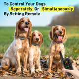 PetJoy Automatic Bark Collar for Dogs - Shock Collar with Remote and Auto Modes, Bark Training Combo - Level 1-5, 3300 Ft Range