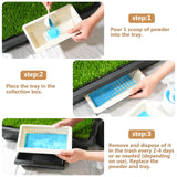 20-Pack Pet Loo Pee-Pod Refills with Sponge Compatible with PetSafe Portable Dog Potty, Dog Litter Box Disposable Potty Tray Cornstarch Material, Urine Disposal (Pet Loo NOT Included)