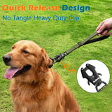 PetBonus Heavy Duty Short Dog Leash, 12" Nylon Lead with Quick Release Clip