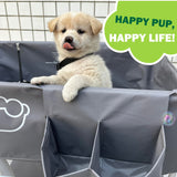 Amlmpet Elevated Dog Bathtub, Portable Dog Washing Station for Home with Towel Bar & Storage, Folding Pet Bath Tub for Small & Medium Dogs