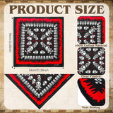 Velmitten 6 Pieces Dog Pirate Halloween Costumes Include Skull Print Hat Pirate Skull Bandana and Eye Patch Set Halloween Cosplay Party for Pet Hat Dress up Costume Accessories