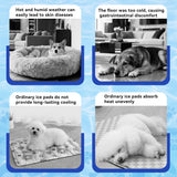 Pet Cooling Gel Pad with Patent Technology, 44in Dog Cooling Mat for Summer, Self Cooling Mat for Large/Medium/Small Dogs, Non-Slip Waterproof Durable Mat for Dog Beds, Car, Indoor & Outdoor Use
