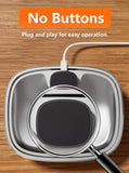 Pokpet Dog Water Fountain Indoor Homes Stainless Steel 10L/2.64GAL Plug in Plastic Reservoir Stainless Steel Water Bowl Filtered Multi-Pet Quiet Large Black Plug-in &1Filter