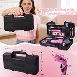 Electric Screwdriver Cordless, 40Pcs Pink Tool Set