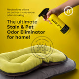 Nonaste Pet Stain & Odor Eliminator Spray (16 Oz, Pack of 1) – Enzyme Cleaner Spray for Dogs & Cat Messes, Works on Carpets & Upholstery | Pet & Kid Safe, Urine Odor Stain Remover, Light Fresh Scent