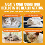 Just Try 3.38 Fl Oz Fish Oil Paste Salmon Oil & Cat Vitamins for Indoor Cats, Omega-3 Supports Skin & Coat Health, Chicken Flavor