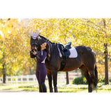 LeMieux Suede Dressage Square - English Saddle Pads for Horses - Equestrian Riding Equipment and Accessories - Lilac -Large