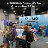POLIMO Dog Washing Station with Built-in Pet Dryer and LED Display 50" (Right Ramp), 304 Stainless Steel Dog Bathtub for Large Medium Small Dogs, Wash and Dry Grooming Tub with Faucet, Storage Drawer