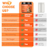 Dog Allergy Chews | Daily Support for Itchy Skin, Immune Health & Seasonal Allergies from Probiotics Omega 3 Quercetin Colostrum,Paw Licking, Pet Itchy Ear Relief Supplement - 100ct