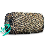 MIYABALA Square Bale Hay Nets for Horses, Premium PE Slow Feed Net with 1.6" Hole, Suitable for 36x18x18 to 45x25x17 Inches Hay Bales, Drawstring Closure for Easy Loading