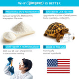 Gargeer 'Complete Minerals Plus' Supplement for All Reptiles | Supports Strong Bones, Shell, Skin, Muscle Function, Metabolism & Clay Minerals Boost | Lizards, Turtles & Tortoises | 3oz | Made in USA