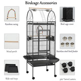 Sinopet 69-inch Large Bird Cage with Stand, Flight Cages for Parakeets & Play Top & Birdcage Cover for African Grey Quaker Amazon Cockatiel Sun Parakeet Green Cheek Conure Lovebird Eclectus Parrot