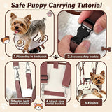 Pawzie Purse Dog Carrier,Comes with a 60-inch leash (Small)