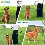 PetBonus Two Handles Dog Leash, 5FT Pet Rope Leash with Quick Release Clip