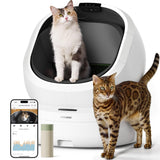 PETLIBRO Automatic Litter Box with AI-Camera Waste Analysis, Auto Odor-Control Self Cleaning Litter Box, Large Open-Top Luma Smart Litterbox with Multi-Cats Recognition, Usage Tracking, Safety Sensors