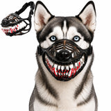 HXYDGQ Scary Dog Costume Muzzle (Style B, 22CM（8.7in） Mouth Girth)