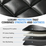 Car Rear Seat Protector, PU Leather Dog Bench Seat Cover for Back Seat