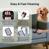 AOJEE 4PCS Electrostatic Pet Hair Removal Gloves Brush, 6.7x5.1 Reusable Static Remover for Cat Dog Hair, Grooming Glove for Couch, Furniture, Carpet, Car Seat, Fast Animal Fur Removal Mitt Tool