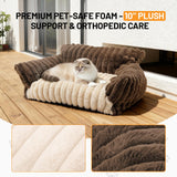 BUMUBI Cat Bed Washable Pet Chair - Large Fluffy Supportive Cat Sofa for Indoor-Medium Dog Bed with Removable Cover