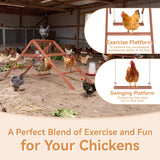 PETSFIT Wooden Chicken Roosting Bars for 10-12 Chickens, Easy Assembly