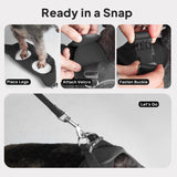 Small Dog Harness and Leash Set Breathable Step-in Puppy Cat Harness,XXXS